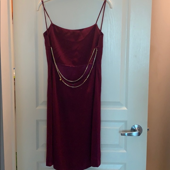 Lea Rome silk dress w Swarovski back-belt - Picture 6 of 10